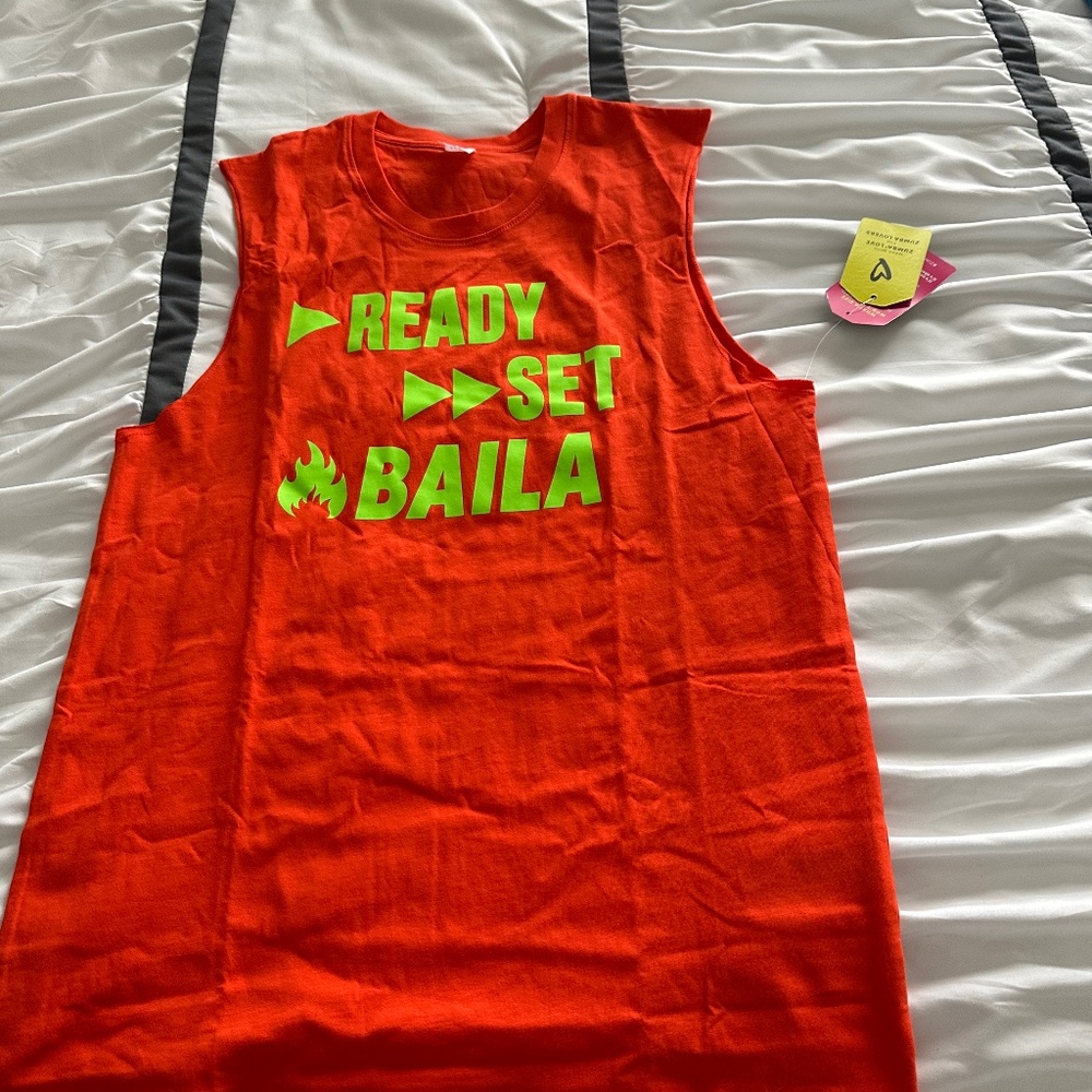 Zumba Dance Instructor Muscle Tank NWT Size XS/S